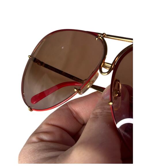 Vintage Porsche Design by Carrera Sunglasses 5623 Austria Gold/Red - Picture 14 of 16